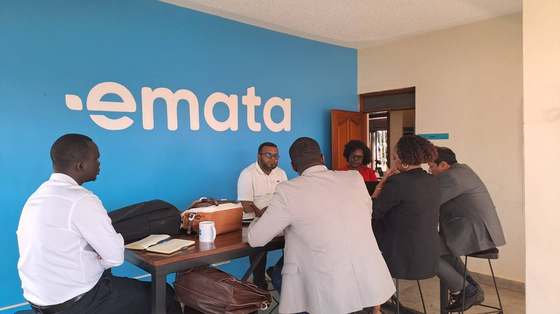 Discussing eMata's farmer aggregation data across the pilot districts.