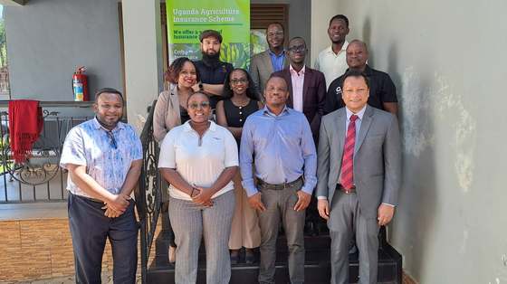 A farewell photo with UNDP and AIC counterparts marking the conclusion of the mission.