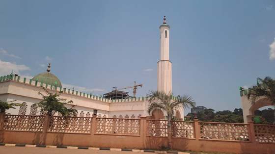 The Gaddafi National Mosque, one of Kampala's best-known landmarks.