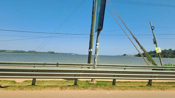 Lake Victoria, alongside the highway on the way to the airport.