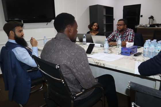 A closer working discussion during the CDP progress presentation, going through the technical detail with anchor partners.